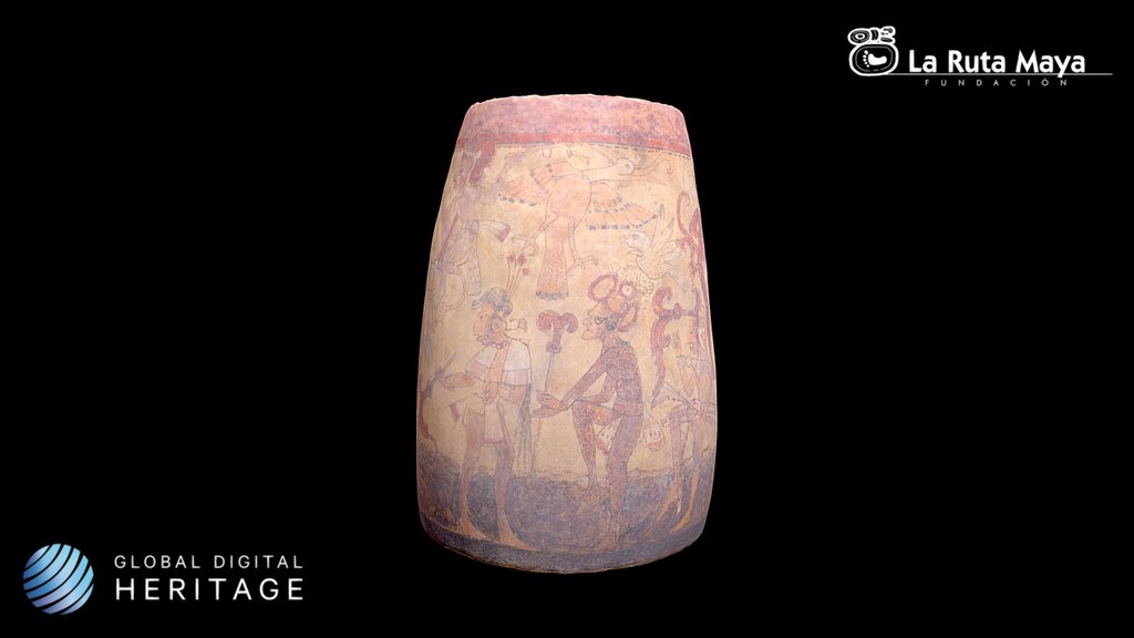 Vase with Supernatural Scene