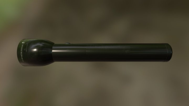 Heavy Duty Flashlight 3D Model