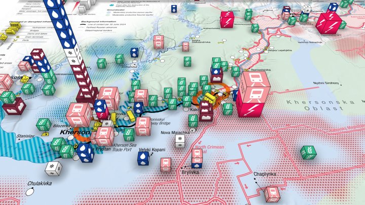 Map Lower Dnipro Southern Buh 3D Model