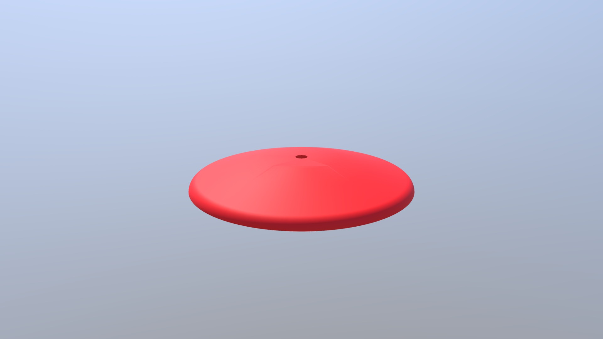 3D model Prism P7 – Stand/Base (FULL) - This is a 3D model of the Prism P7 - Stand/Base (FULL). The 3D model is about a red frisbee in the sky.