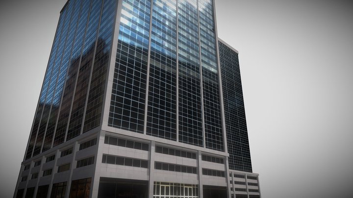 Game Ready City Downtown Office Buildings 3D Model