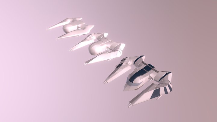 Progress space ship 3D Model