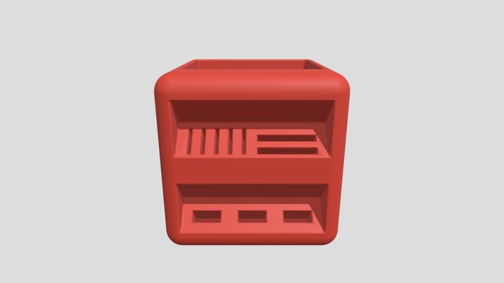 Little Box Pen Holder 3D Model