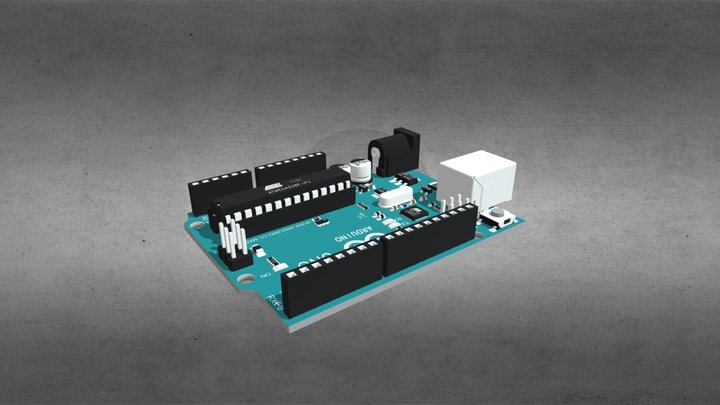 Arduino_ Only_ Uno 3D Model