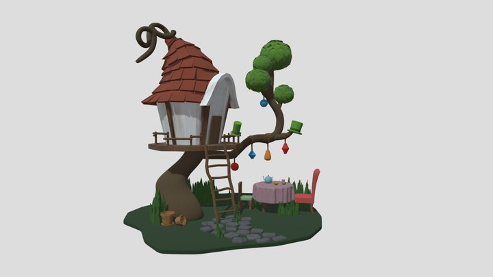 2DAE16_ Van Bastelaere Aiko_ Treehouse Sketchfab 3D Model
