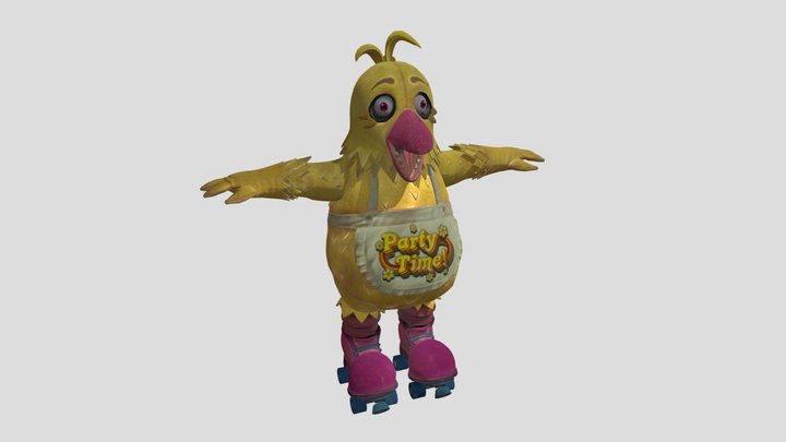 Party-Time Chica [FNaF: Secret Of The Mimic] 3D Model