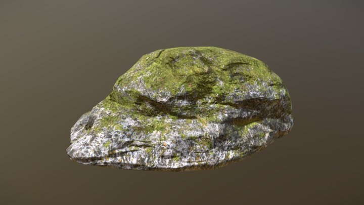 Mossy Rock 3D Model