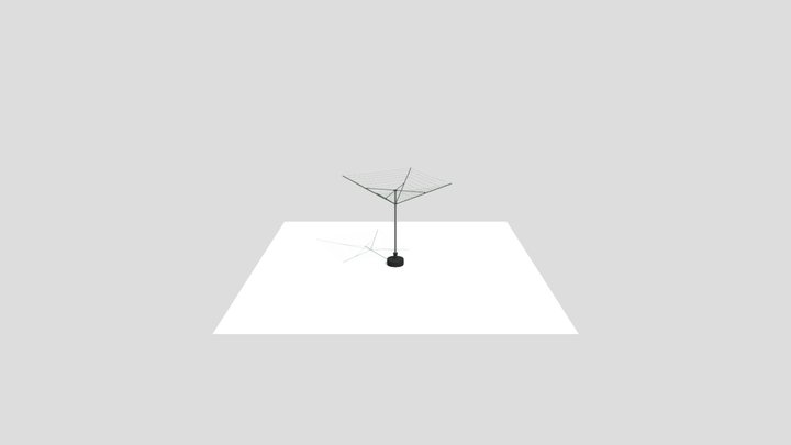 Garden stand for clothes 3D Model