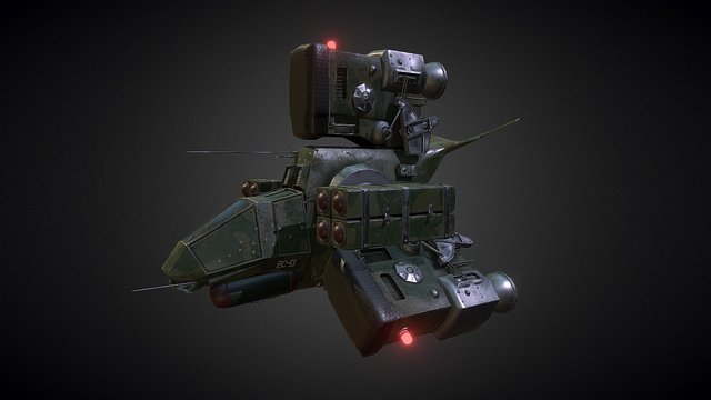 Patrol Ship V2 3D Model