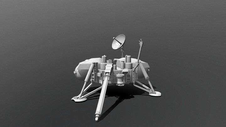Viking I Lander 3D Model
