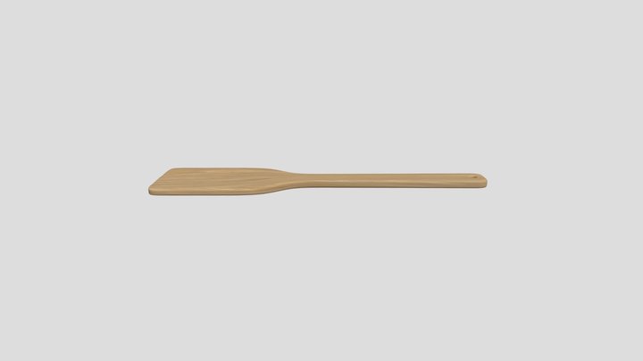 Realistic Wooden Spoon - 3D Model 3D Model