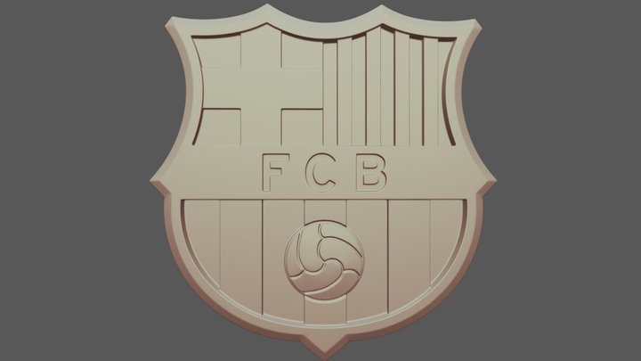 FC Barcelona 3d print logo