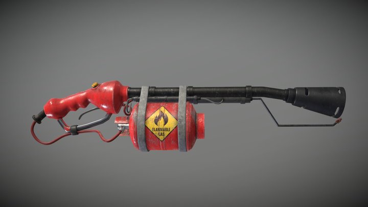 Flamethrower 3D Model
