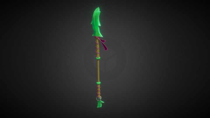 Emerald Slicer - Weaponcraft 3D Model