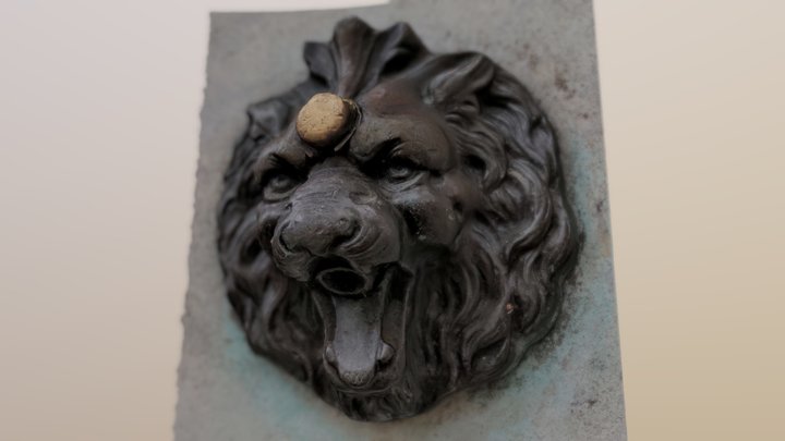 Lion Fountain 3D Model