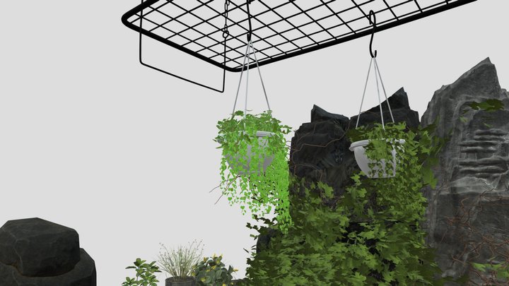 A modular indoor gardening concept  (BLENDER)
