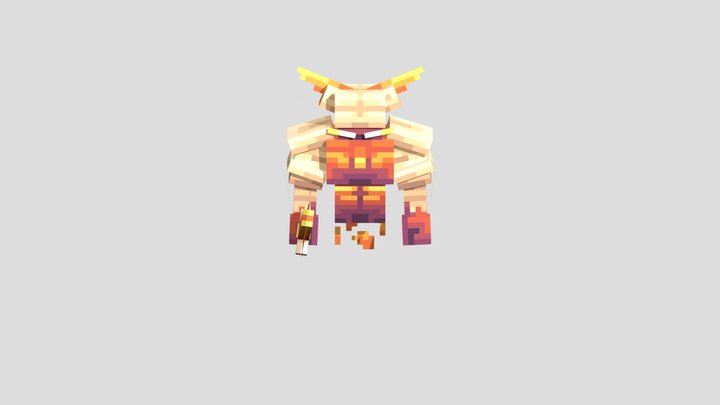 Fire Elemental 3D Model
