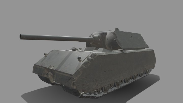 Maus — немецкий тяжёлый танк десятого уровня. – Kostenloses 3D-Modell STL