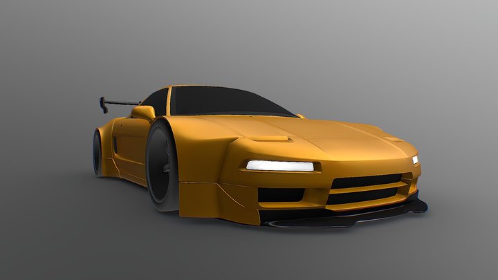 Low poly tune Honda NSX 3D Model