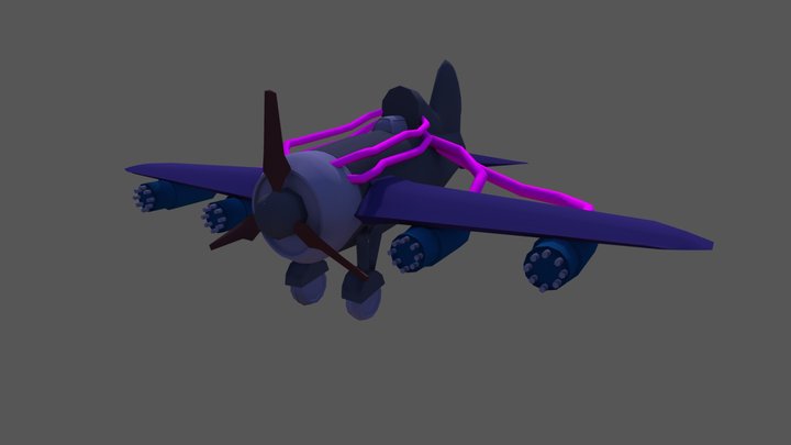 Jinxwingx - Unwrapped + Color blockout 3D Model