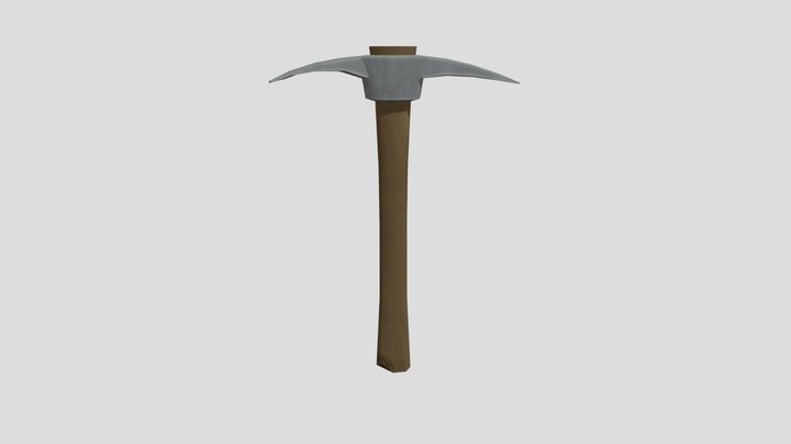 Stylized Pickaxe 3D Model