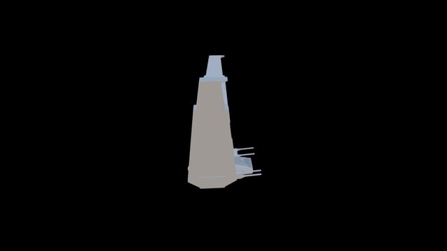 Kylo Ren - Shuttle (Flying) 3D Model