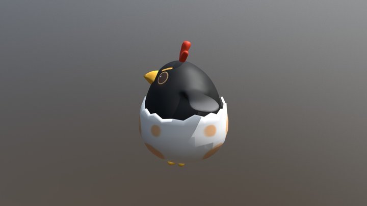 Happy Chick 3D Model
