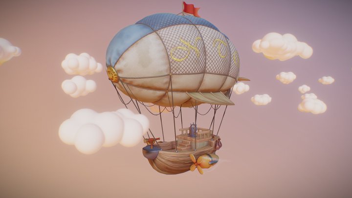 Flyship 3D Model