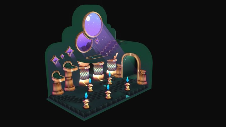 Little Temple 3D Model
