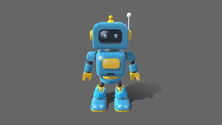 Robot, Learning maya Assignment 1 3D Model