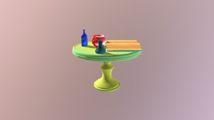 Table Spells 3D Model