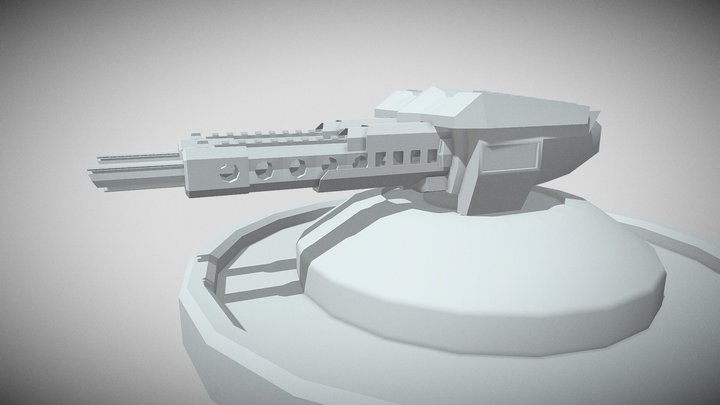 Railgun 3D Model