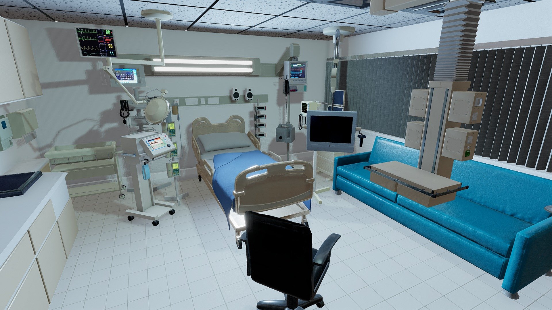 Recovery Room - Buy Royalty Free 3D Model By Studio Lab (@studiolab.dev ...