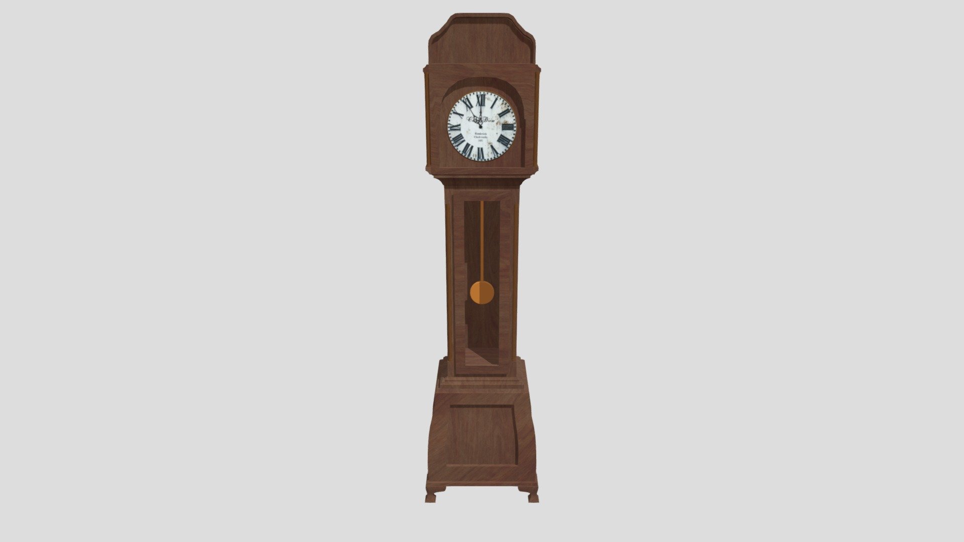Grandfather Clock with Rigged Pendulum