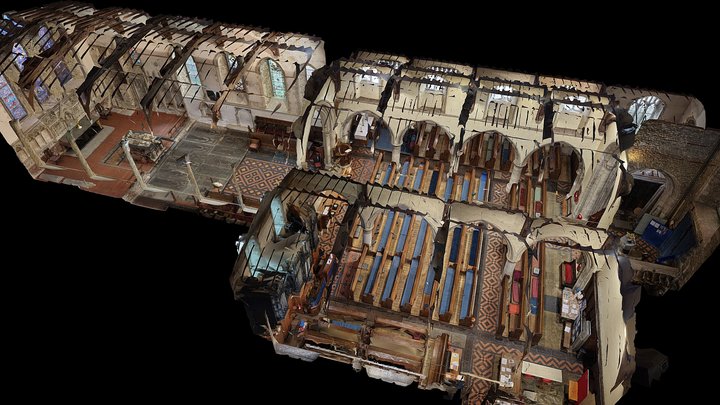 Interior, St Mary Magdalene Church, Cobham 3D Model