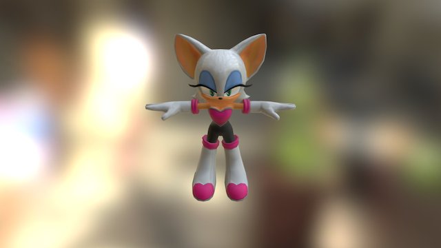 Mobile - Sonic Runners - Rouge The Bat 3D Model