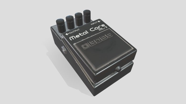 Boss Guitar Pedal Metal Core 3D Model