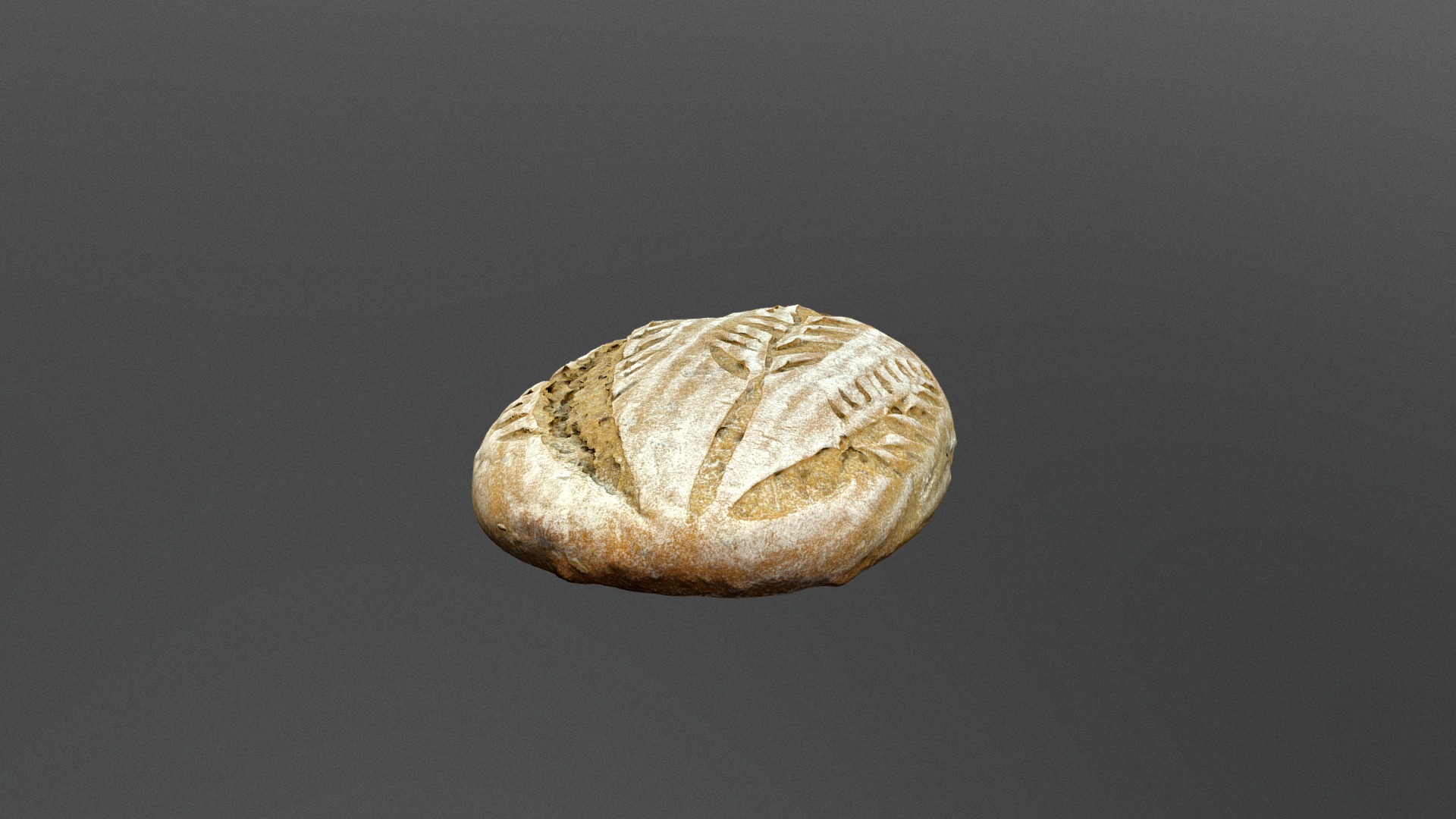 3D model Homemade bread - This is a 3D model of the Homemade bread. The 3D model is about a potato with a white speck.