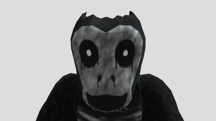 my custom scary baboon monster 3D Model