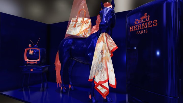 HERMÉS window display (escaparate) – Modelo 3D gratuito STL