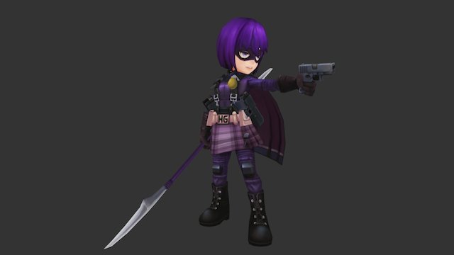 Hit-Girl 3D Model