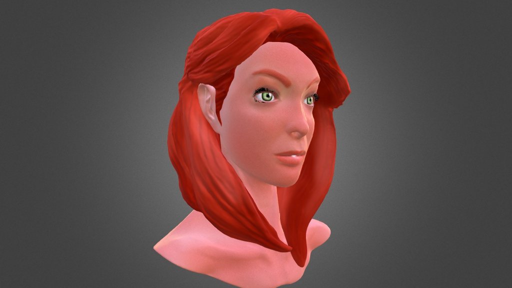 Female Head Bust Sculpt 3D model by Fauzan Syabana (zansyabana) [ead3298] Sketchfab