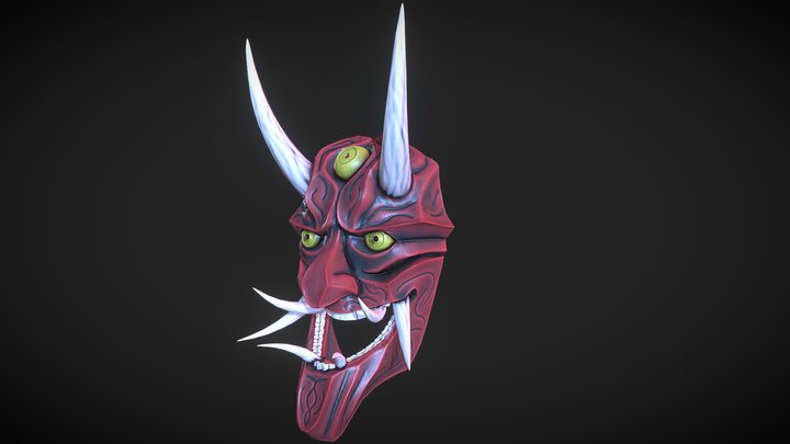 Oni Mask 3D Model
