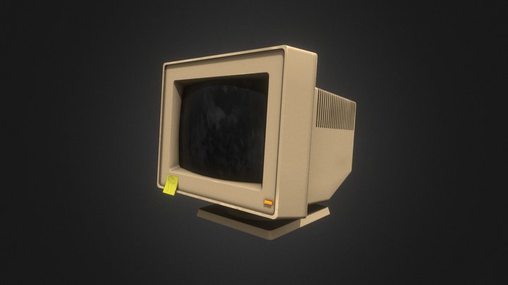 Black Mesa CRT Monitor 3D Model