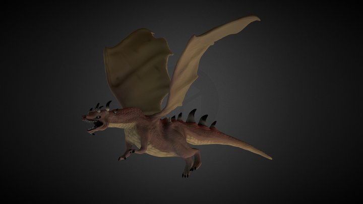 Dark Dragon 3D Model