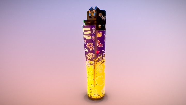 Lighter Splatoon 3 Edition 3D Model
