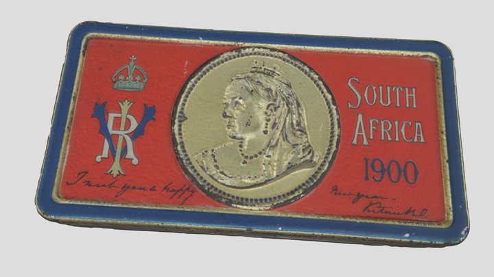Queen Victoria Chocolate Tin 3D Model