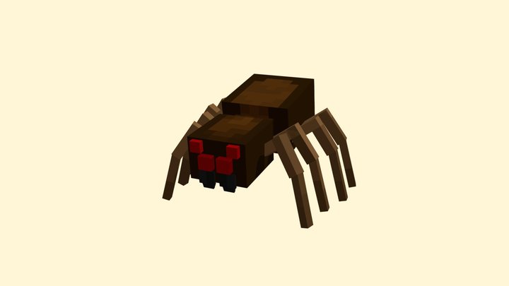Minecraft Spider 3D Model