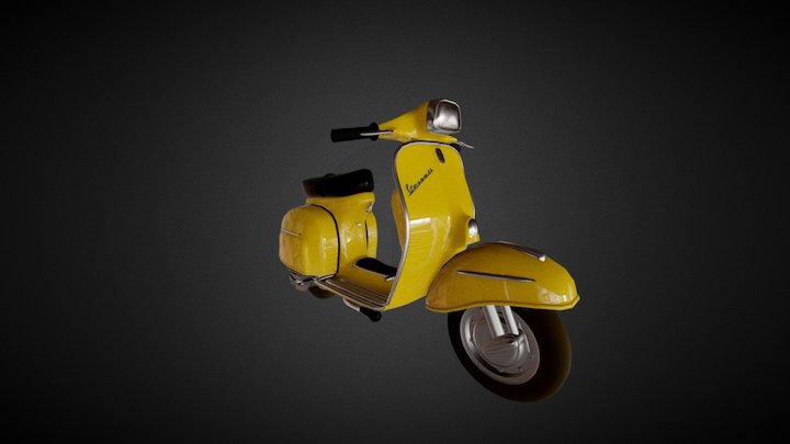 Vespa SS180 v091 3D Model