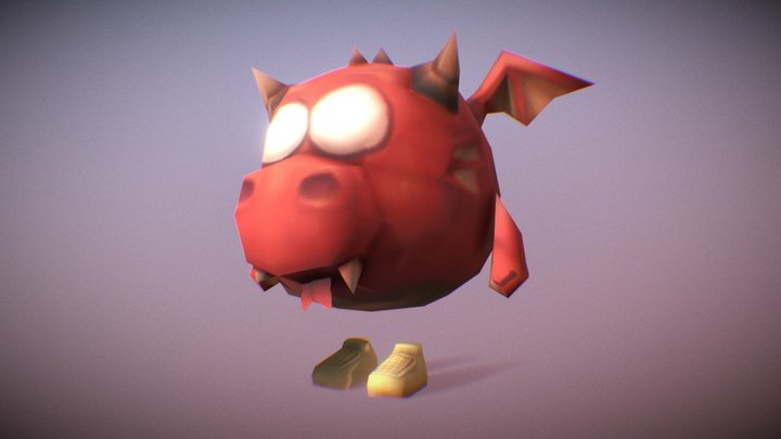 Дракончик Чикен Ган 3D Model
